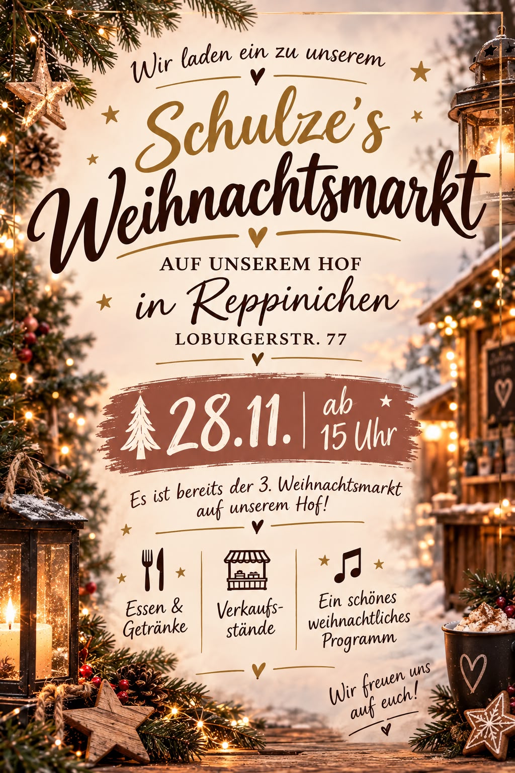 Schulze's Weihnachtsmarkt in Reppinichen